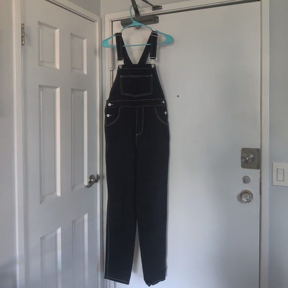 *WEWOREWHAT* NWT Black denim overalls - Picture 9 of 9